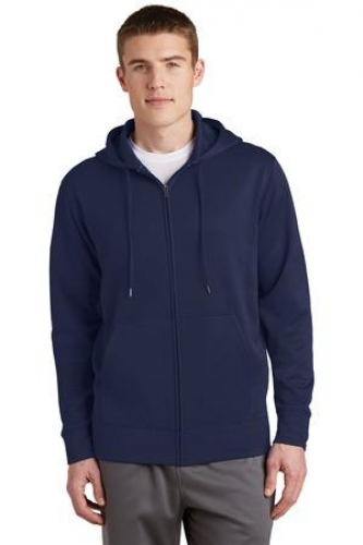 Sport-Tek Sport-Wick Fleece Full-Zip Hooded Jacket.