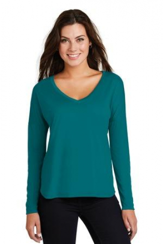DISCONTINUED District Women's Drapey Long Sleeve Tee. 