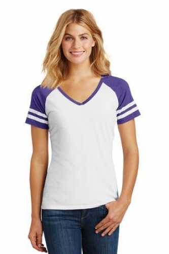 District Women's Game V-Neck Tee. 