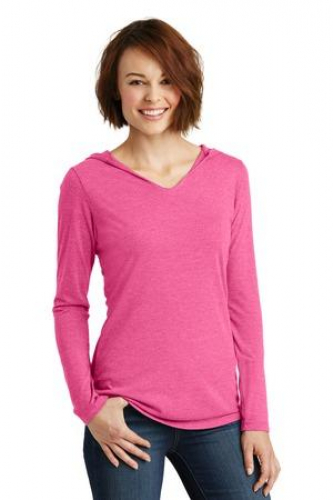 District Women's Perfect Tri Long Sleeve Hoodie. 