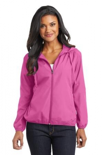 DISCONTINUED Port Authority® Ladies Hooded Essential Jacket. 