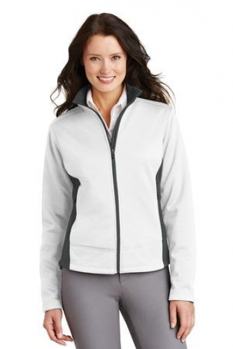 DISCONTINUED Port Authority Ladies Two-Tone Soft Shell Jacket. 