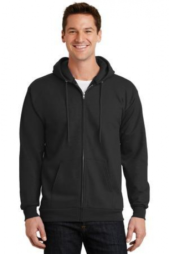 Port & Company - Essential Fleece Full-Zip Hooded Sweatshirt.