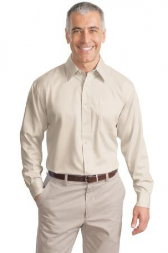 DISCONTINUED Port Authority Non-Iron Twill Shirt. 