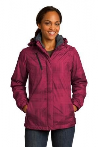 DISCONTINUED Port Authority Ladies Brushstroke Print Insulated Jacket. 