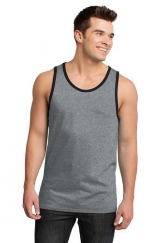 DISCONTINUED District - Young Mens Cotton Ringer Tank 