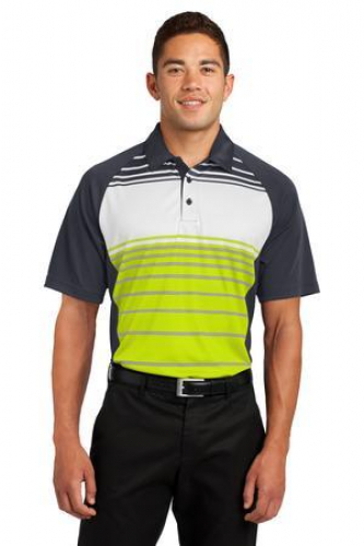 DISCONTINUED Sport-Tek Dry Zone Sublimated Stripe Polo. 