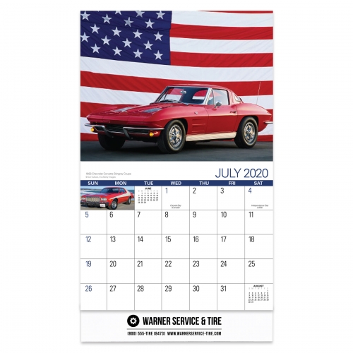 2020 American Muscle Cars Wall Calendar