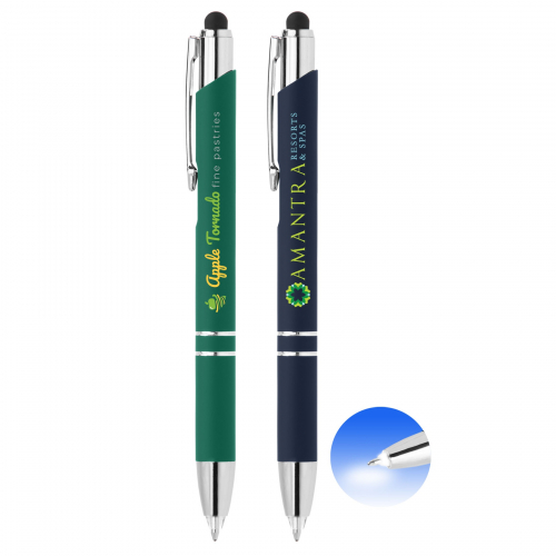Tres-Chic LED Tip Softy Pen w/Stylus - Laser