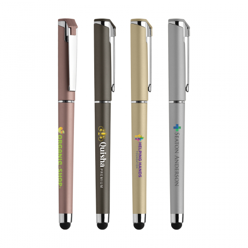Islander Softy Metallic Gel Pen w/ Stylus - ColorJet
