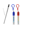 Stainless Reusable Drinking Straw with Case - Full Color