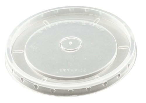 16 Oz. Clear Flat Paper Food Container Lids