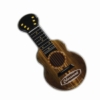Dark Woodgrain Acoustic Guitar Shaped Mint Tin