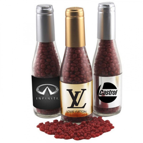 Champagne Bottle with Red Hots