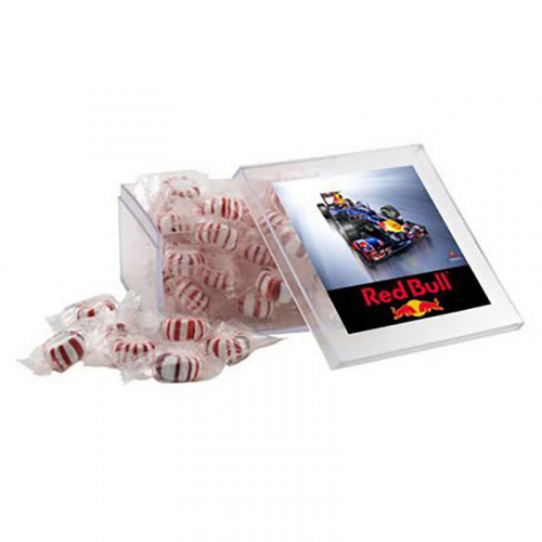Large Square Acrylic Candy Box with Starlight Mints