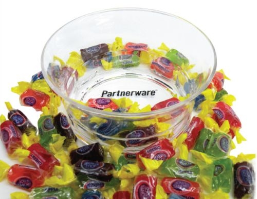 Acrylic Candy Dish - Assorted Hard Candy