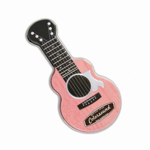 Pink Acoustic Guitar Shaped Mint Tin