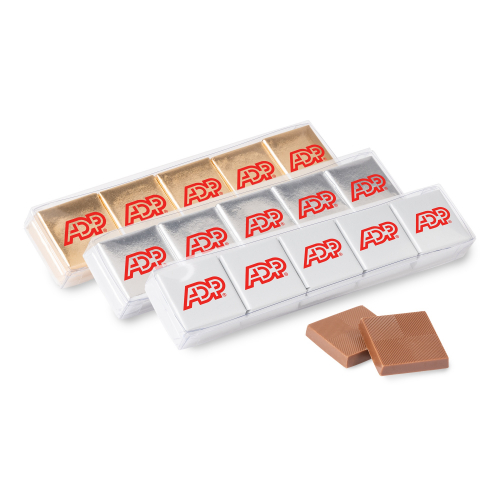 Ten Piece Chocolate Foiled  Square Acetate