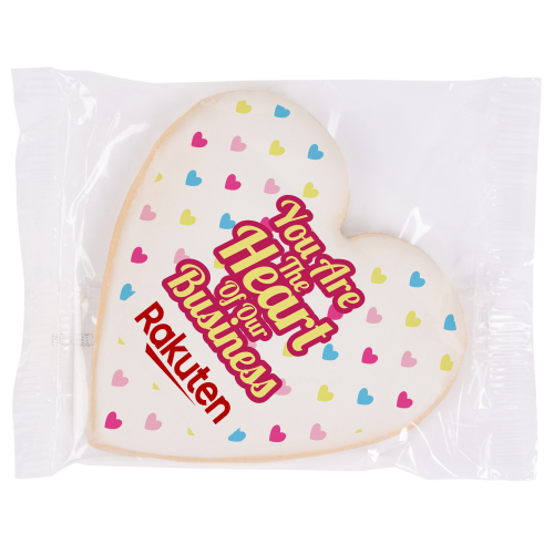 Full Color Custom Printed Cookie- Heart
