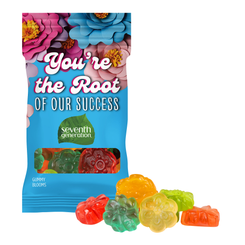 Clever Candy 1oz. Full Color DigiBag™ with Gummy Blooms