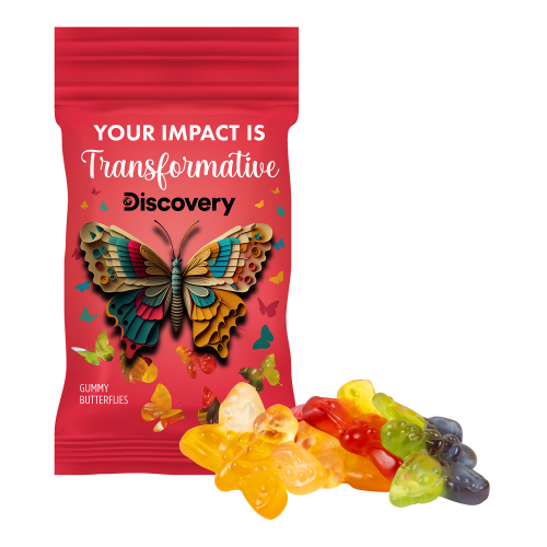 Clever Candy 1oz. Full Color DigiBag™ with Gummy Butterflies
