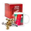 Warm Holiday Wishes Full Color Mug with Truffles in Gift Box