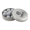 Round Tin with Chocolate Golf Balls