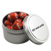 Round Tin with Chocolate Footballs