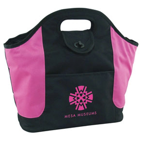 Pink Accented Cooler Tote Bag