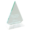 Acrylic Triangle Award w/Pop-In Base