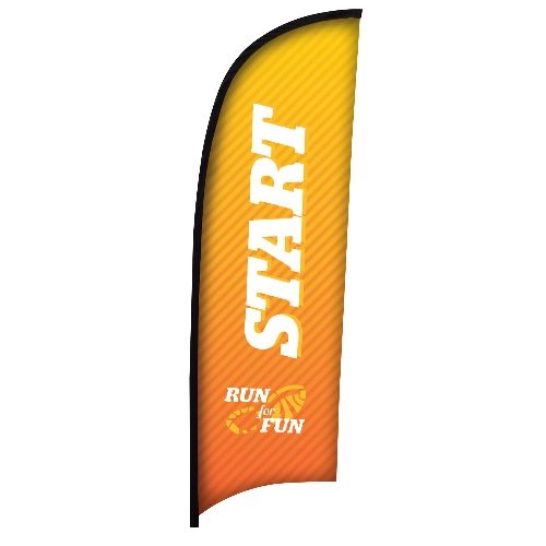 9' Premium Razor Sail Sign Replacement Flag (Single-Sided)