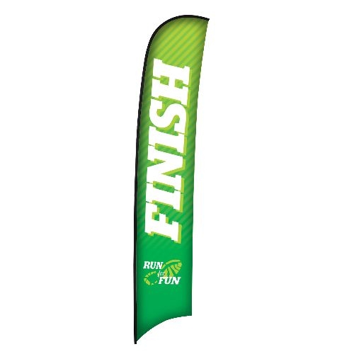 17' Premium Razor Sail Sign Replacement Flag (Single-Sided)