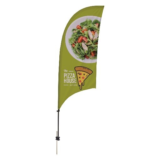7.5' Value Razor Sail Sign Kit (Double-Sided with Value Spike)