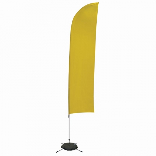13' Solid-Color Streamline Blade Sail Sign Kit (Single-Sided with Scissor Base)