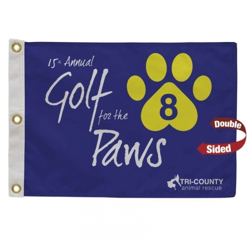 Golf Flag with Canvas Heading Double-Sided