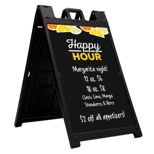 Signicade Deluxe A-frame Imprinted Chalkboard Kit (Single-Sided)