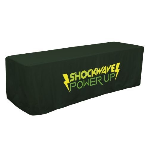 8' Decobrite Three-Sided Table Cover (One Imprint Location)