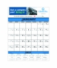 FULL COLOR Economy Contractor 12 Sheet Wall Calendar