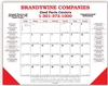 Desk Planner Calendar w/ 2 Leatherette Corners (2 Side Imprint)