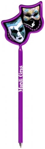 Inkbend Standard Billboard Pens W/ Mardi Gras Masks Stock Insert