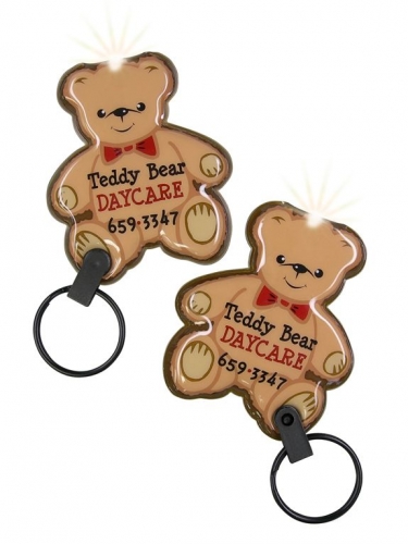ShapeLights™ Color-A-Shape Key Ring Flashlight (Teddy Bear)