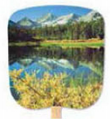 Scenic & Still Life Stock Mountain Reflection Fan