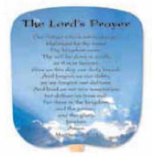 The Lord's Prayer Stock Religious & Inspirational Fan