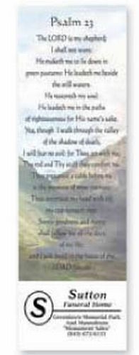 Inspirational Bookmarks - 23rd Psalm