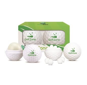 2pc Golf Ball Mint And Lip Balm Sleeve In Gift Box #PRBK