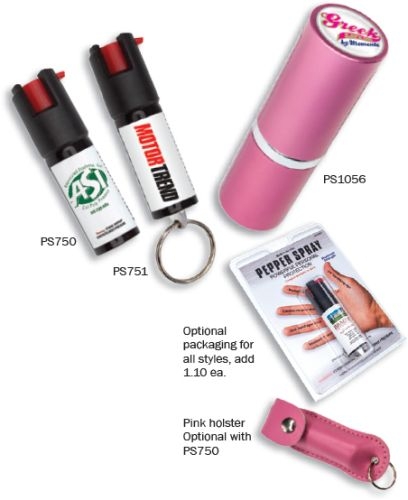 Pepper Spray, Round Pink Lipstick Container