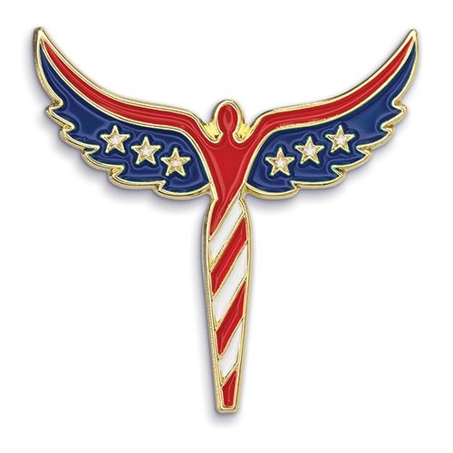 Angel U.S. Flag Pin - Patriotic Lapel Pins