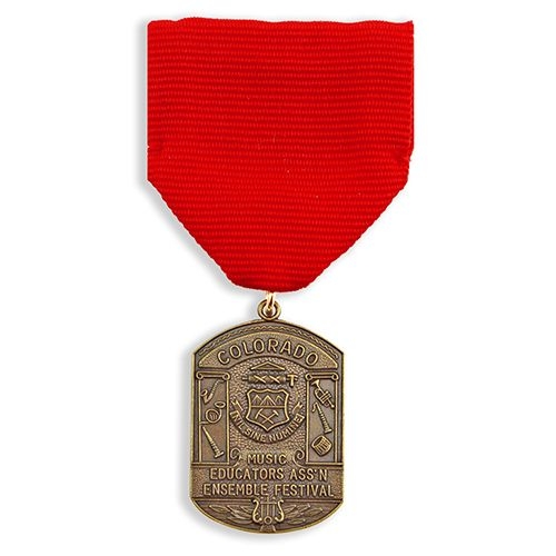 Die Struck Brass Medal Medallion (1-1/4