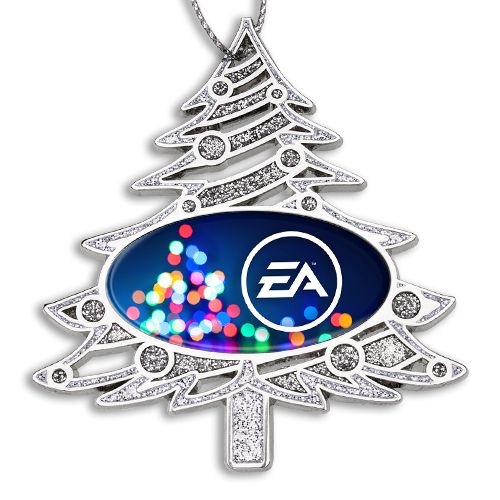 Glitter Christmas Tree Holiday Ornament