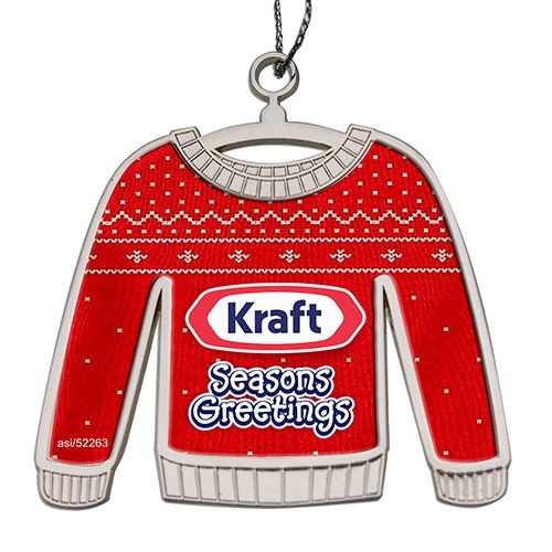 Ugly Christmas Sweater Holiday Ornament - No Dome